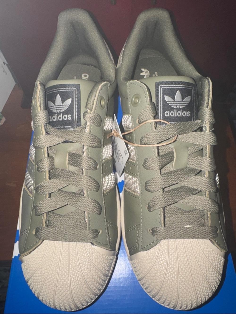 Olive Green Superstar II-Adidas Sneakers
